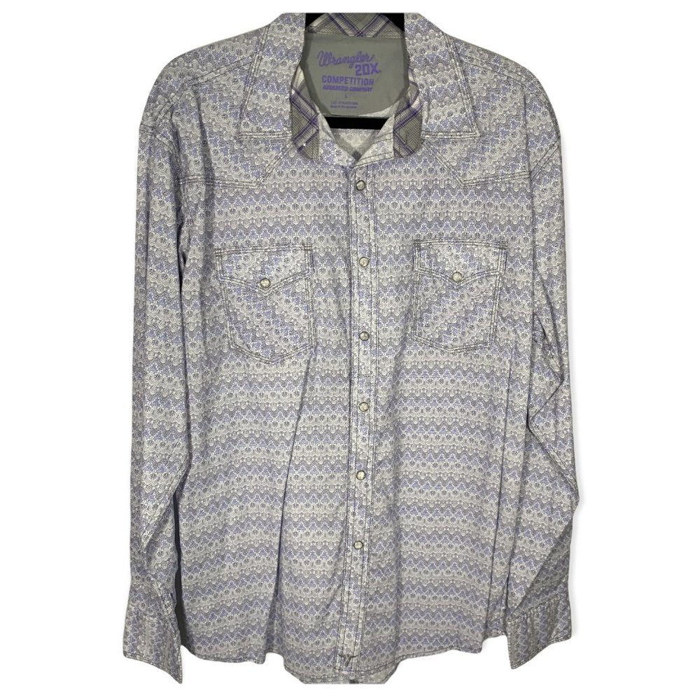 Wrangler 20X Competition Advanced Comfort Long Sleeve Shirt Size Large